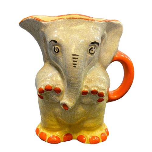 432 - A 1930’s Royal Venton Holdcroft three piece hand-painted elephant tea set by J Steventon & Sons Ltd.... 