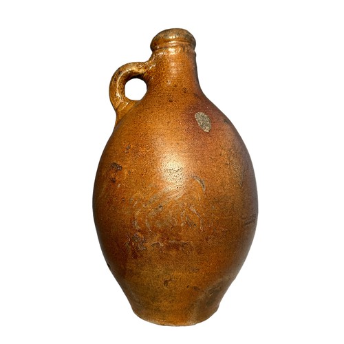 202 - Stoneware Bellarmine flagon, height 30cm.