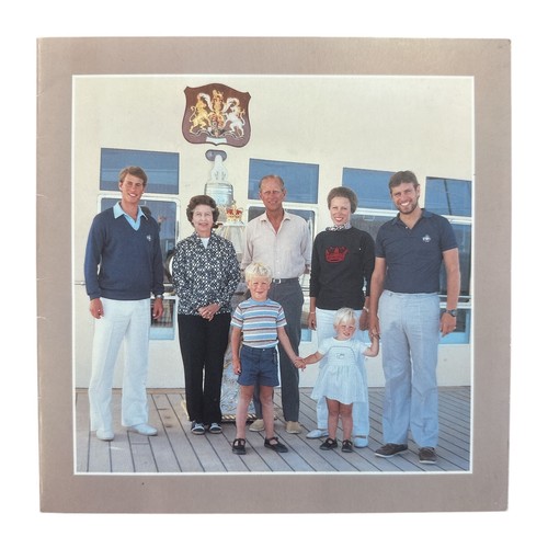 842 - 1983 Christmas Card from HM Queen Elizabeth. Cover with colour photo of members of the Royal family ... 