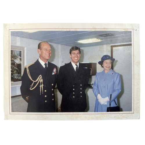 841 - 1982 Christmas Card from HM Queen Elizabeth II. Front cover showing Queen Elizabeth and Prince Phili... 