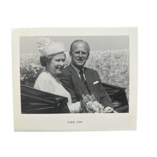 847 - 1989 Christmas Card from HM Queen Elizabeth II. Cover with black and white photograph of the Queen a... 