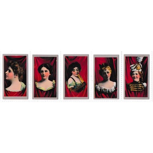 791 - American Tobacco Co. 1900 'Beauties, curtain background' complete set of 25, very good to excellent ... 