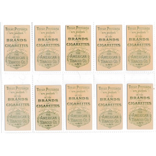 791 - American Tobacco Co. 1900 'Beauties, curtain background' complete set of 25, very good to excellent ... 