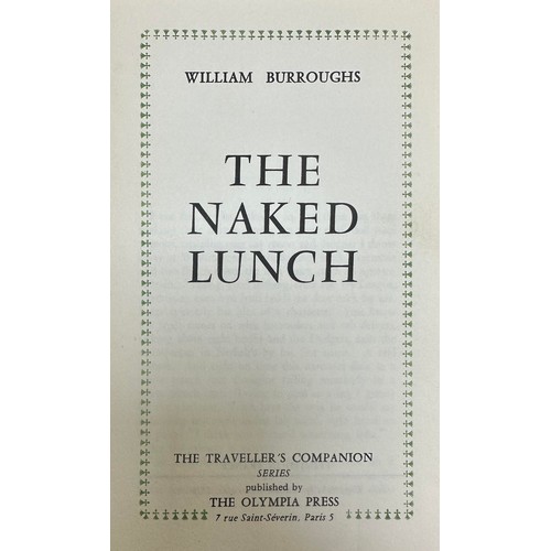 691 - BURROUGHS, WILLIAM. The Naked Lunch. [Paris] Olympia Press, 1959, FIRST EDITION. Softback, Green cov... 