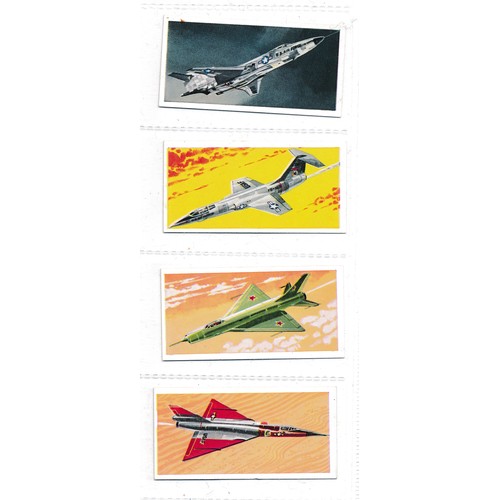 748 - Gallaher 1939 Aeroplanes framed complete set of 48 with Wills Speed set and Lyons Tea Wings of Speed... 