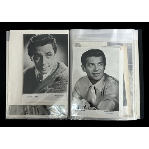 539 - Collection of 80+ signed photos (some printed), early to mid 20th Century actors with Dennis Price, ... 