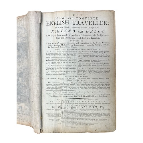 688 - DALTON, WILLIAM HUGH. The New and Complete English Traveller: Or, a New Historical Survey and Modern... 