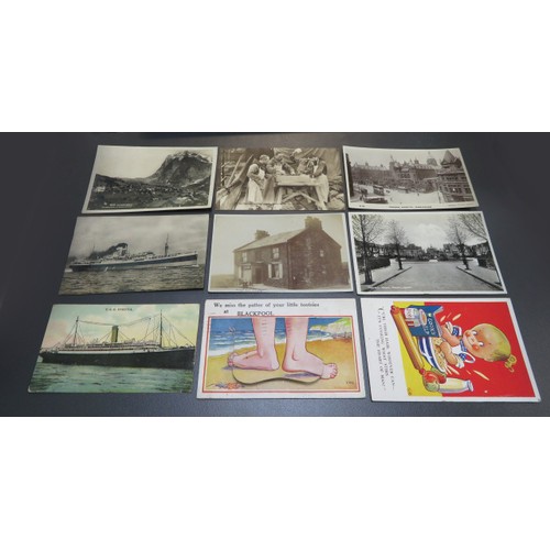 669 - Postcard collection in 2 albums approx. 400, with odd RP noted including Wooten Wawen, South End Hen... 