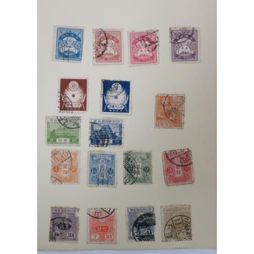 578 - World stamp selection in three small childhood albums and on loose pages including British Commonwea... 