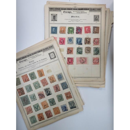 578 - World stamp selection in three small childhood albums and on loose pages including British Commonwea... 