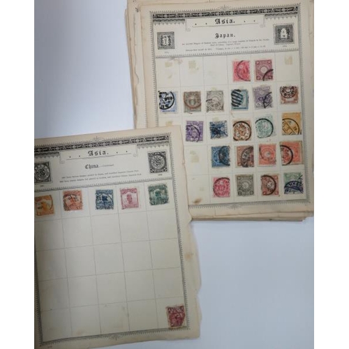 578 - World stamp selection in three small childhood albums and on loose pages including British Commonwea... 