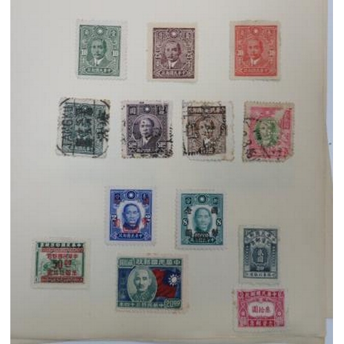 578 - World stamp selection in three small childhood albums and on loose pages including British Commonwea... 