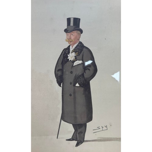 256 - A selection eight of framed Vanity Fair Spy lithographs, to include; ‘Devonshire’, ‘Black Rod’, ‘The... 