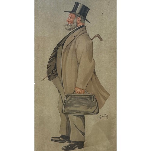 256 - A selection eight of framed Vanity Fair Spy lithographs, to include; ‘Devonshire’, ‘Black Rod’, ‘The... 