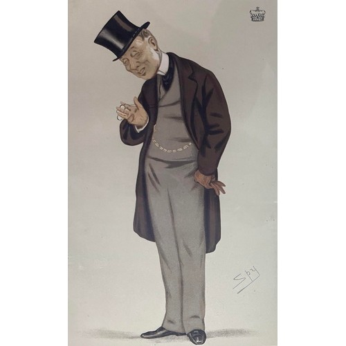 256 - A selection eight of framed Vanity Fair Spy lithographs, to include; ‘Devonshire’, ‘Black Rod’, ‘The... 