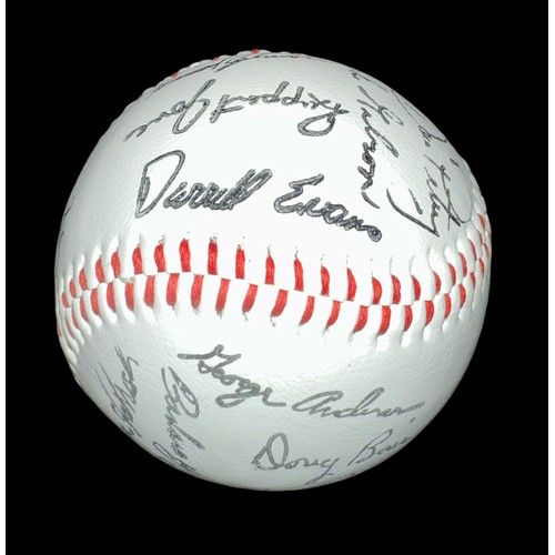 348 - A 1984 Detroit Tigers ‘Official Players Autographs’ signed baseball. In 1984 the Detroit Tigers won ... 