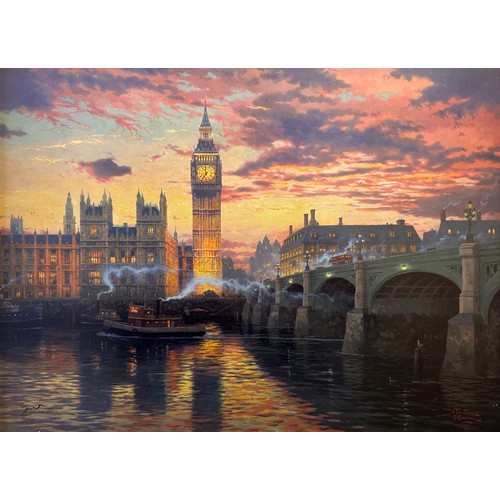 Thomas Kinkade (American, 1958-2012) – ‘London’ large limited edition ...