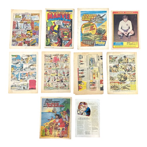 713 - A selection of various comics to include; The Amazing Spiderman “The Web and Flame!”, The Mighty Wor... 