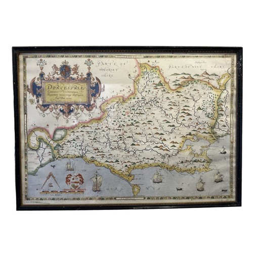 485 - Selection of three old maps, to include; map of Staffordhire sold by Abel Swale Awnsham & John Churc... 