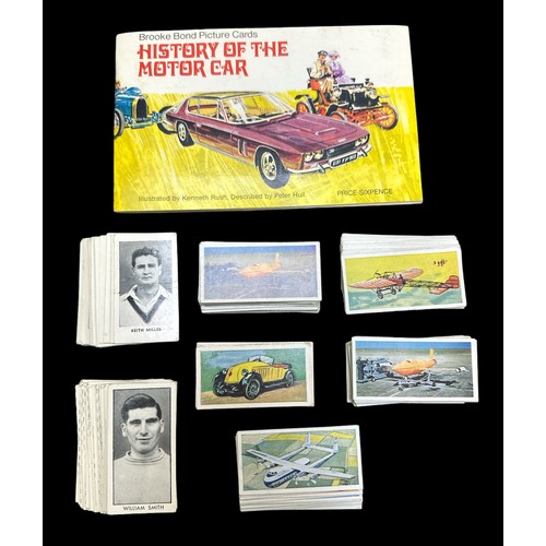 798 - Collection of trade cards with Primrose Yellow Submarine (Thomson Famous Footballers set of 24, Foot... 