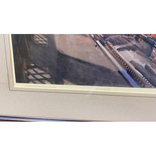 354 - Terence Cuneo. Flying Scotsman framed print, limited edition signed by artist and counter signed by ... 