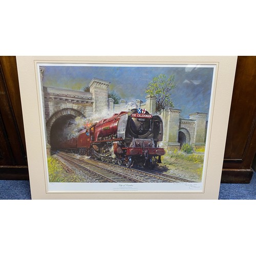 358 - Terence Cuneo. City of London locomotive print, limited edition signed by artist, certificate no. 32... 