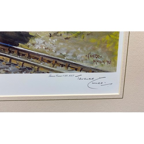 358 - Terence Cuneo. City of London locomotive print, limited edition signed by artist, certificate no. 32... 