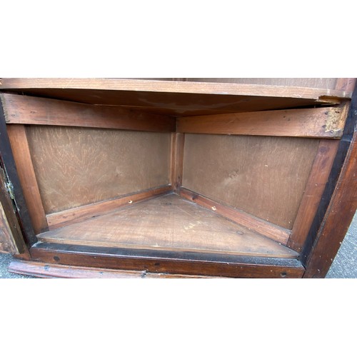 451 - Late 18th Century oak corner cupboard