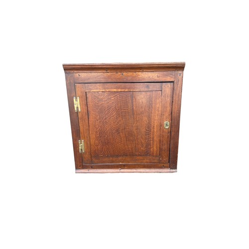 451 - Late 18th Century oak corner cupboard