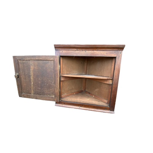 451 - Late 18th Century oak corner cupboard