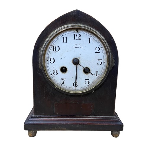 120 - French mahogany cased mantel clock.