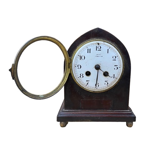 120 - French mahogany cased mantel clock.