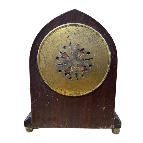 120 - French mahogany cased mantel clock.