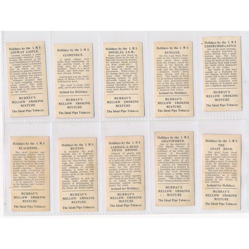 766 - Murray 1927 Holidays by the L.M.S. full set of 20, in very good to excellent condition, apart from o... 