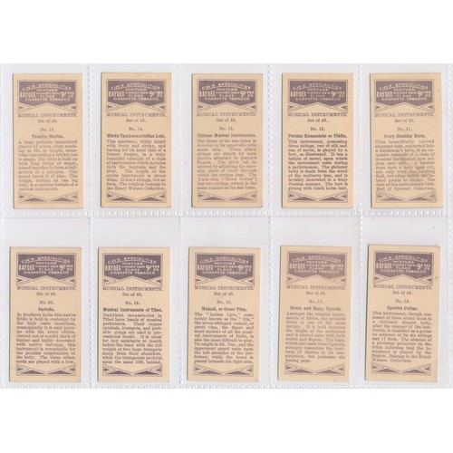 743 - Cooperative Wholesale Society (C.W.S.) 1934 Musical Instruments full set of 48, in good to very good... 