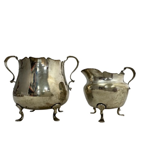 457 - A number of silver items including two bon bon dishes with handles assayed Birmingham 1938, cream ju... 