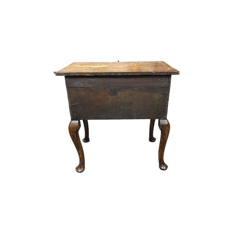 47 - 18th Century walnut cabriole leg lowboy, width 76cm, depth 46cm, height 77cm.