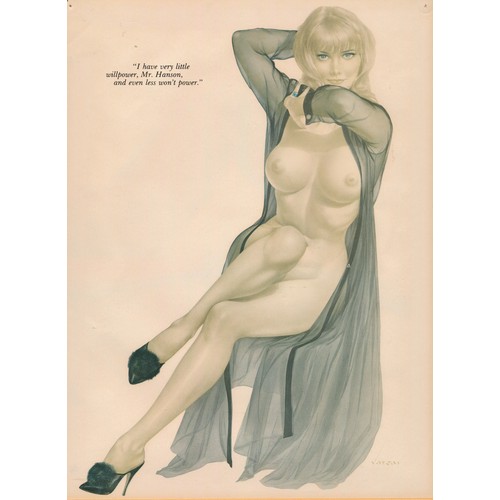 277 - Alberto Vargas (1896-1982), a selection of seven pin-up Playboy prints, to include; ‘… And I hereby ... 