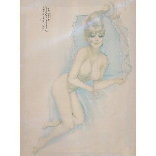 277 - Alberto Vargas (1896-1982), a selection of seven pin-up Playboy prints, to include; ‘… And I hereby ... 