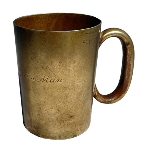 461 - Half pint measuring cup in Mandal silver, inscribed 