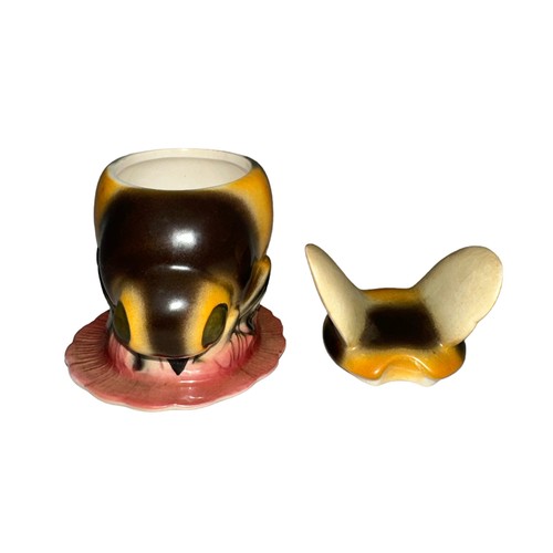 191 - A West German Goebel novelty Honey Pot in the form of a bee, Goebel ‘W. Germany’ mark to base with i... 