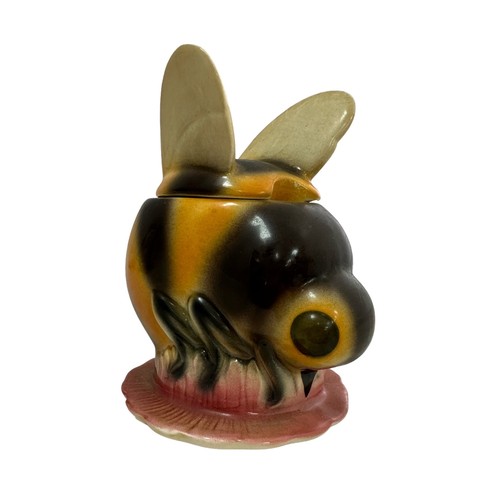 191 - A West German Goebel novelty Honey Pot in the form of a bee, Goebel ‘W. Germany’ mark to base with i... 