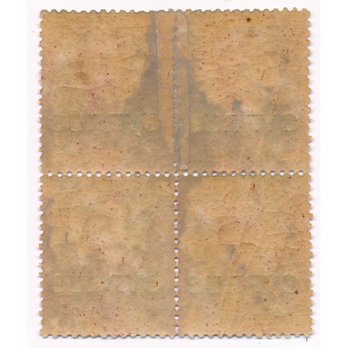 587 - Cyprus. 1880 1d plates blocks of 4 no’s 215 (marg imprint), 216, 217 and 218, visually fine but tone... 