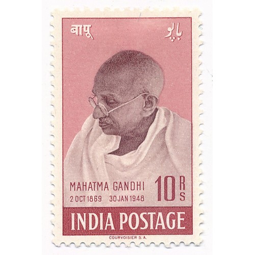 593 - India. 1948 Gandhi 10r, M. (SG 308) Cat £400