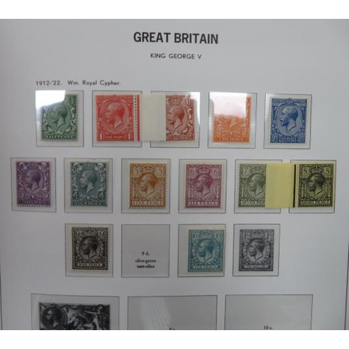 614 - Great Britain. 1840-1970 collection in hingeless SG Davo album including 1840 1d and 2d U, SP incl 1... 