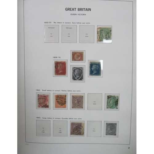 614 - Great Britain. 1840-1970 collection in hingeless SG Davo album including 1840 1d and 2d U, SP incl 1... 