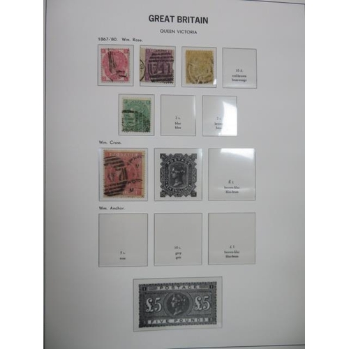 614 - Great Britain. 1840-1970 collection in hingeless SG Davo album including 1840 1d and 2d U, SP incl 1... 