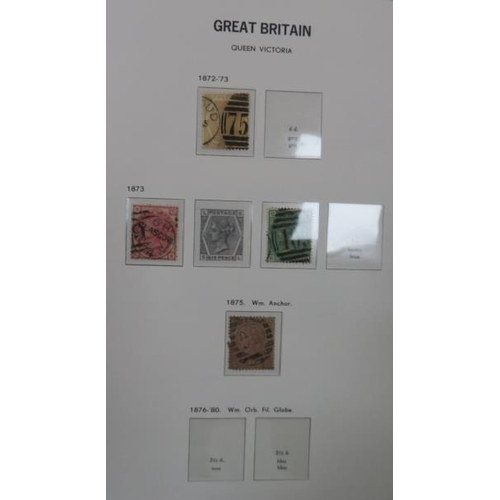 614 - Great Britain. 1840-1970 collection in hingeless SG Davo album including 1840 1d and 2d U, SP incl 1... 