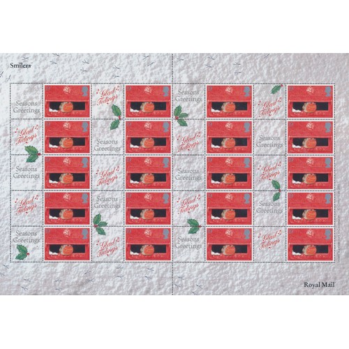 627 - Great Britain. Decimal 2001 Christmas Consignia pair of Generic sheets, UM. (SG LS2a-3a) Cat £1200