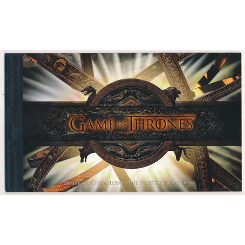 633 - Great Britain. Decimal Prestige Booklet. Limited Edition 2018 Games of Thrones. Original R. Mail cos... 